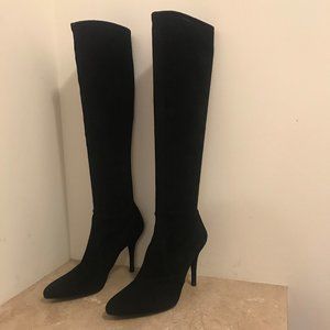 Stuart Weitzman Black Suede Boots